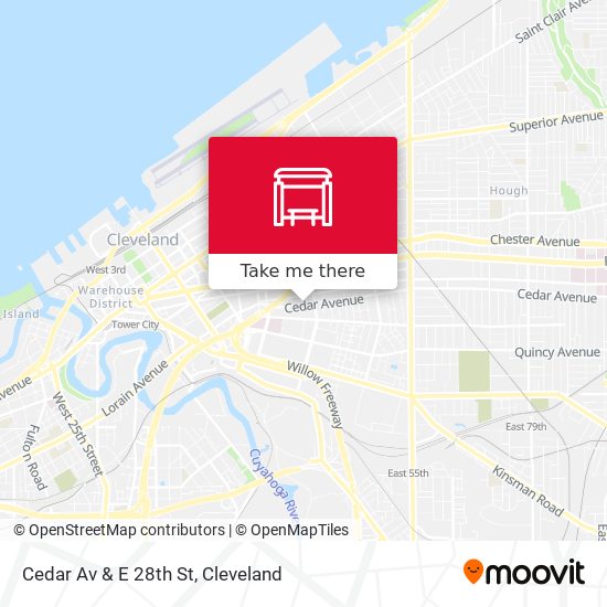 Mapa de Cedar Av & E 28th St