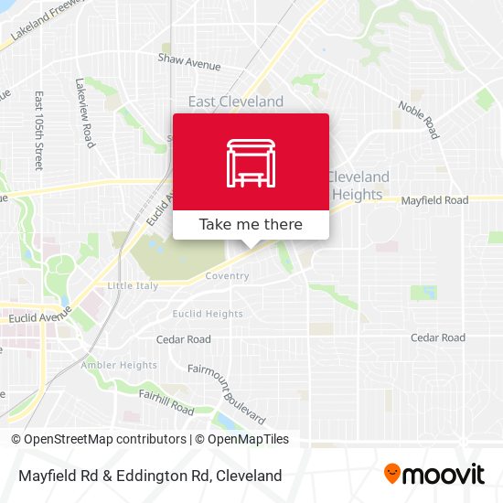 Mayfield Rd & Eddington Rd map