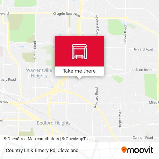 Country Ln & Emery Rd map