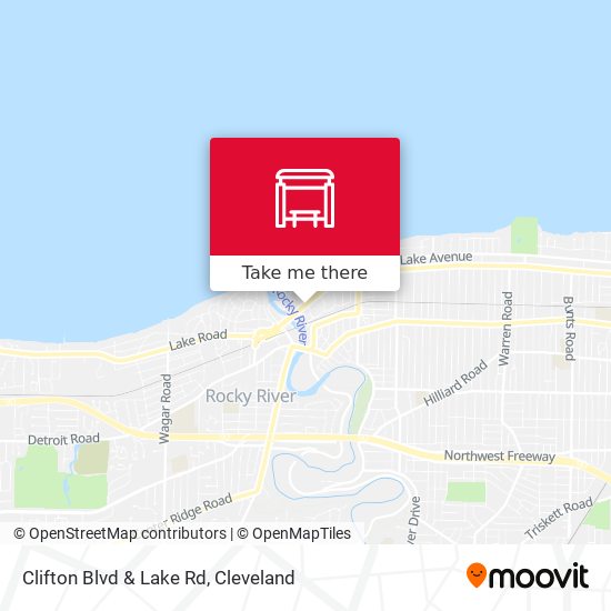 Mapa de Clifton Blvd & Lake Rd
