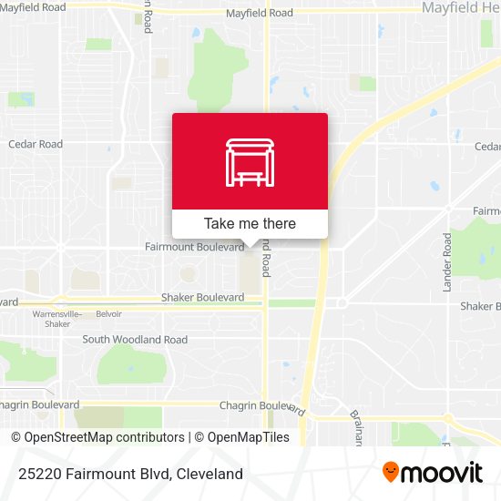 Mapa de 25220 Fairmount Blvd