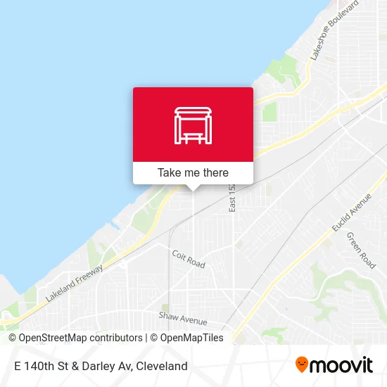 E 140th St & Darley Av map