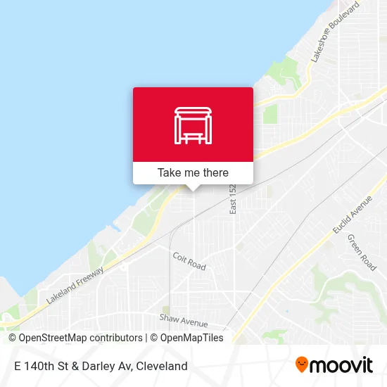 E 140th St & Darley Av map