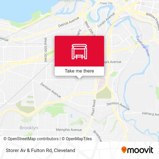 Storer Av & Fulton Rd map