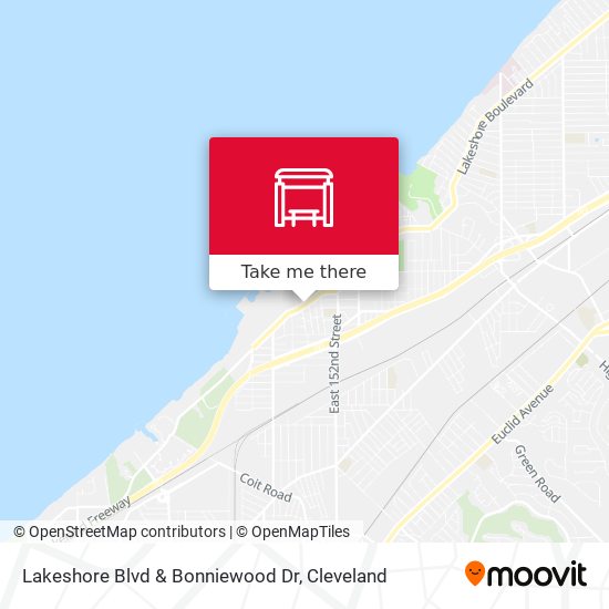 Mapa de Lakeshore Blvd & Bonniewood Dr