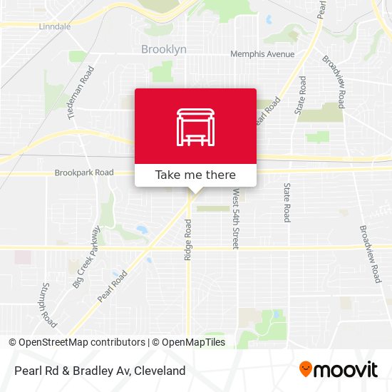 Mapa de Pearl Rd & Bradley Av