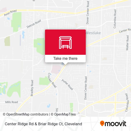 Mapa de Center Ridge Rd & Briar Ridge Ct