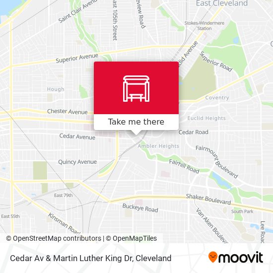 Mapa de Cedar Av & Martin Luther King Dr