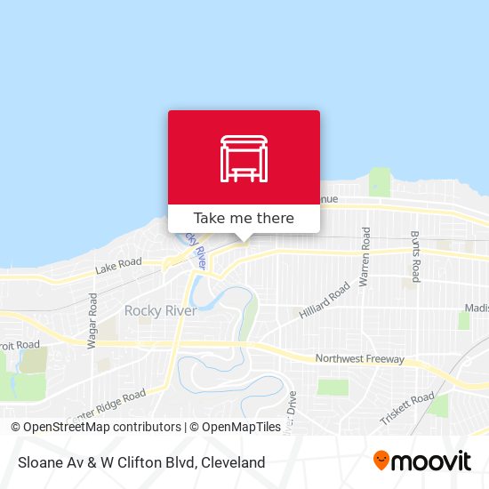 Sloane Av & W Clifton Blvd map