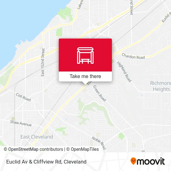 Euclid Av & Cliffview Rd map