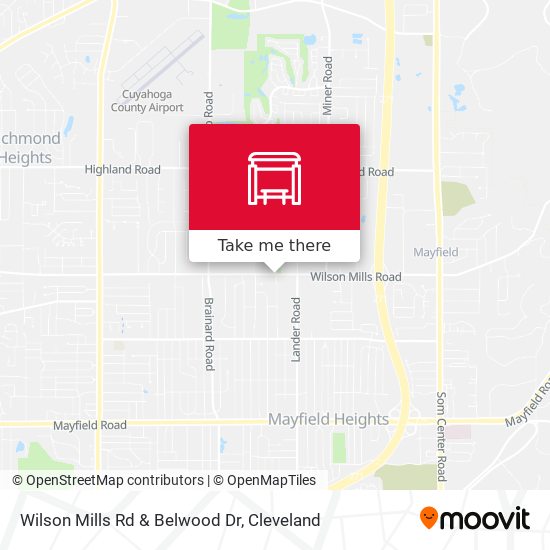 Wilson Mills Rd & Belwood Dr map