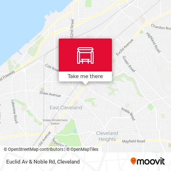 Mapa de Euclid Av & Noble Rd