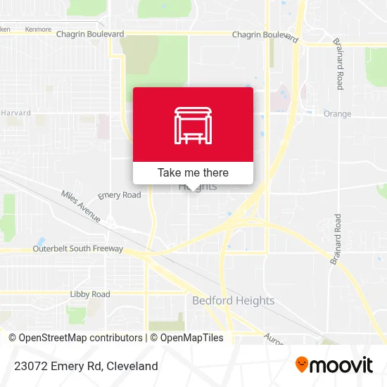 23072 Emery Rd map