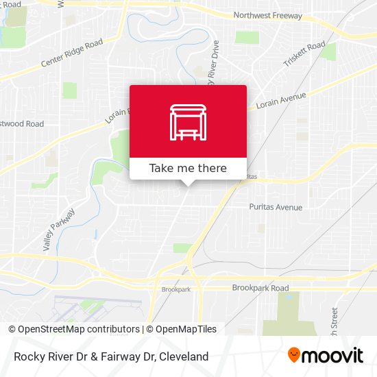 Rocky River Dr & Fairway Dr map