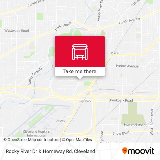 Rocky River Dr & Homeway Rd map