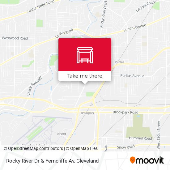 Rocky River Dr & Ferncliffe Av map