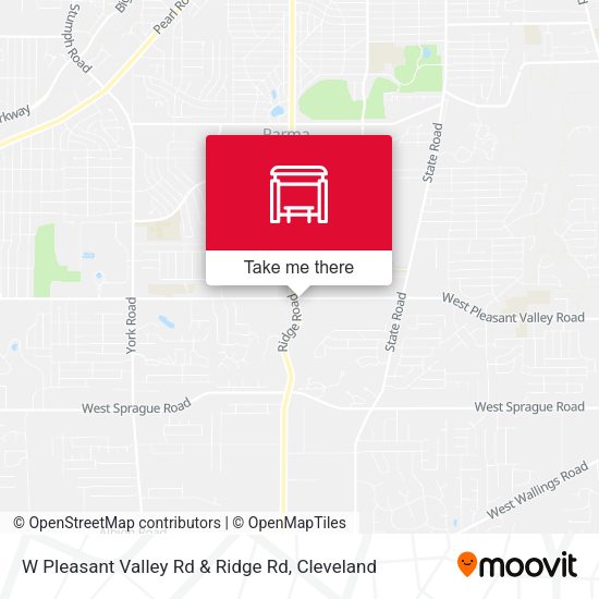 W Pleasant Valley Rd & Ridge Rd map
