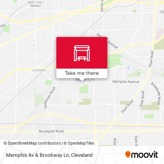 Memphis Av & Brookway Ln map