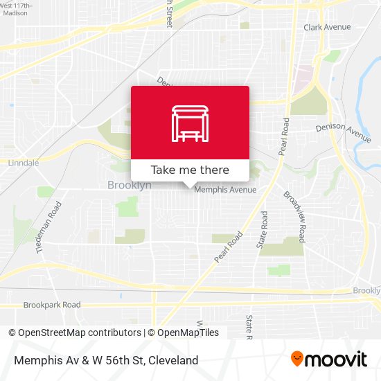 Memphis Av & W 56th St map