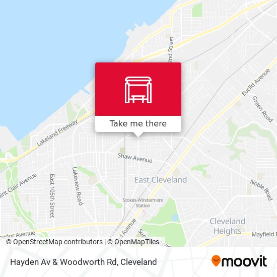 Hayden Av & Woodworth Rd map