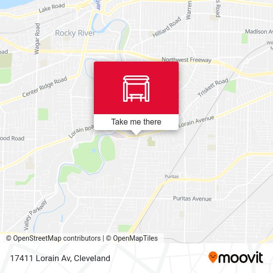 Mapa de 17411 Lorain Av