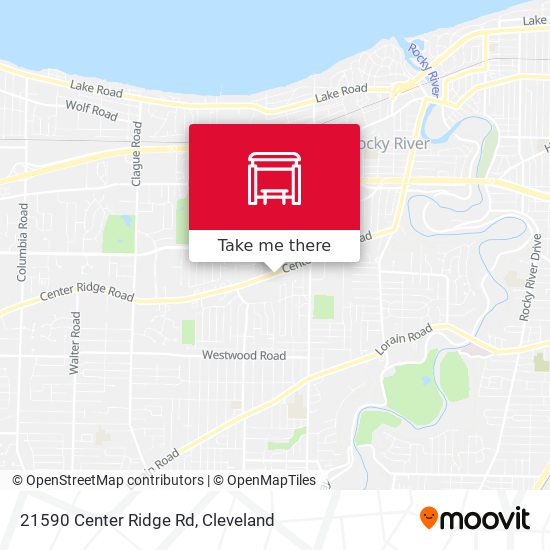 Mapa de 21590 Center Ridge Rd