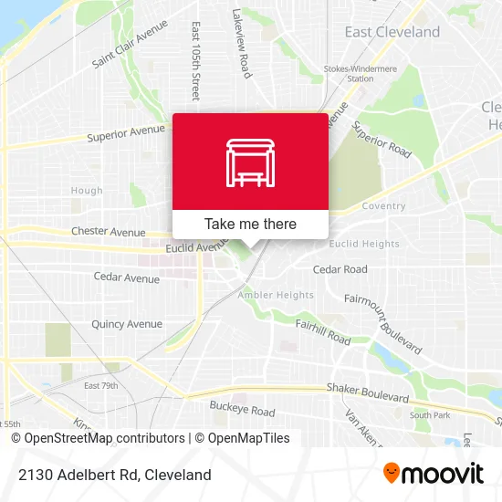 2130 Adelbert Rd map