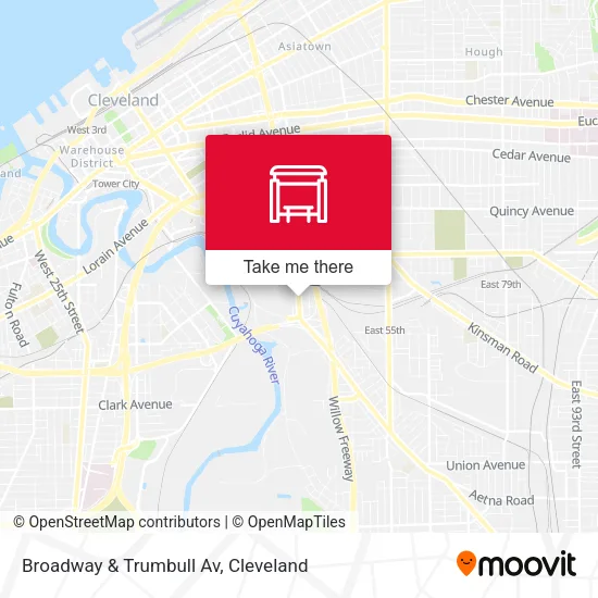 Broadway & Trumbull Av map