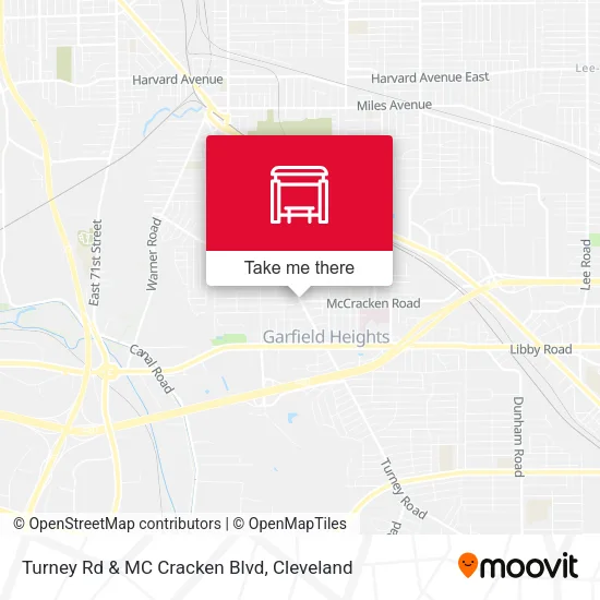 Mapa de Turney Rd & MC Cracken Blvd