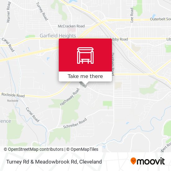 Turney Rd & Meadowbrook Rd map