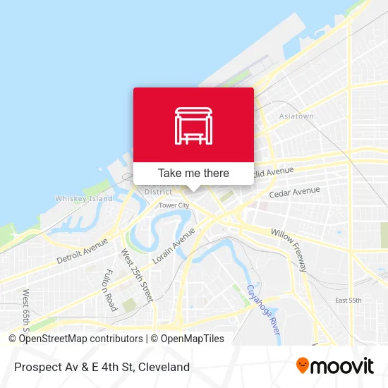 Mapa de Prospect Av & E 4th St