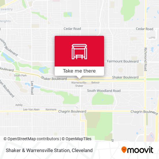 Mapa de Shaker & Warrensville Station