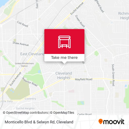 Mapa de Monticello Blvd & Selwyn Rd