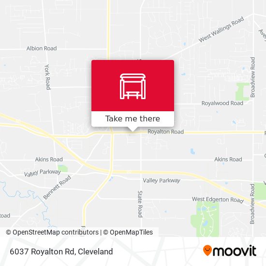 Mapa de 6037 Royalton Rd