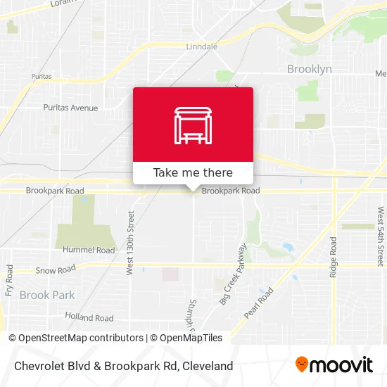 Mapa de Chevrolet Blvd & Brookpark Rd