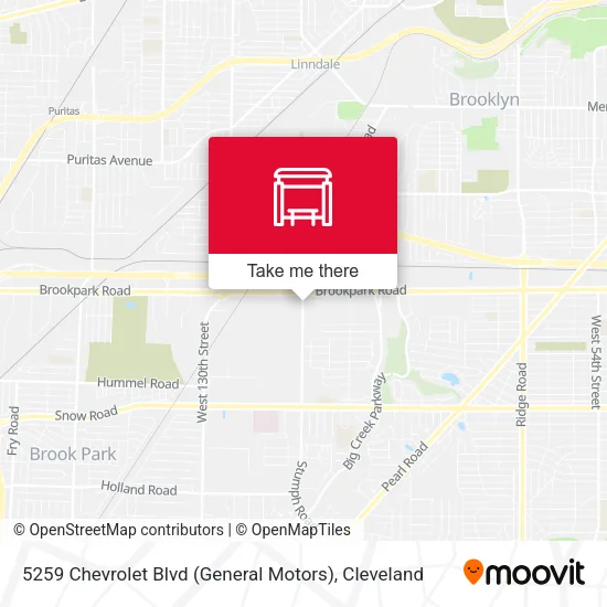Mapa de 5259 Chevrolet Blvd (General Motors)