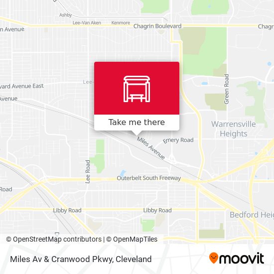 Miles Av & Cranwood Pkwy map