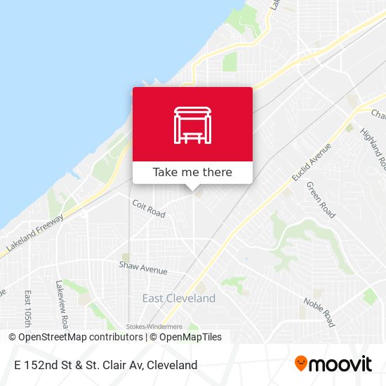 E 152nd St & St. Clair Av map