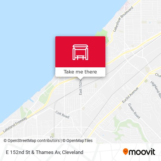 E 152nd St & Thames Av map