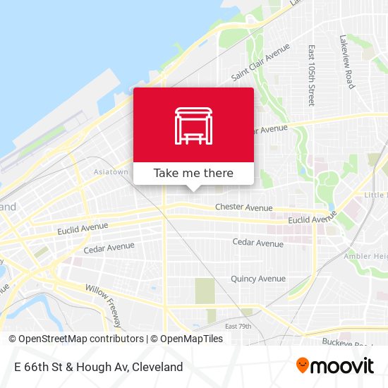 Mapa de E 66th St & Hough Av
