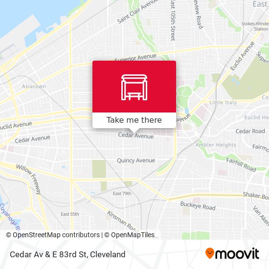 Mapa de Cedar Av & E 83rd St