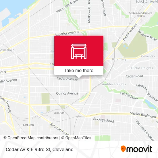 Mapa de Cedar Av & E 93rd St