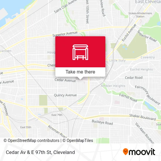 Mapa de Cedar Av & E 97th St