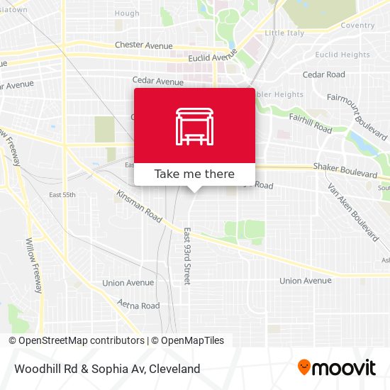 Mapa de Woodhill Rd & Sophia Av