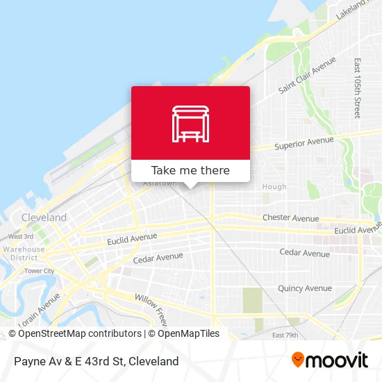 Mapa de Payne Av & E 43rd St