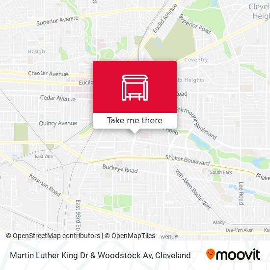 Mapa de Martin Luther King Dr & Woodstock Av