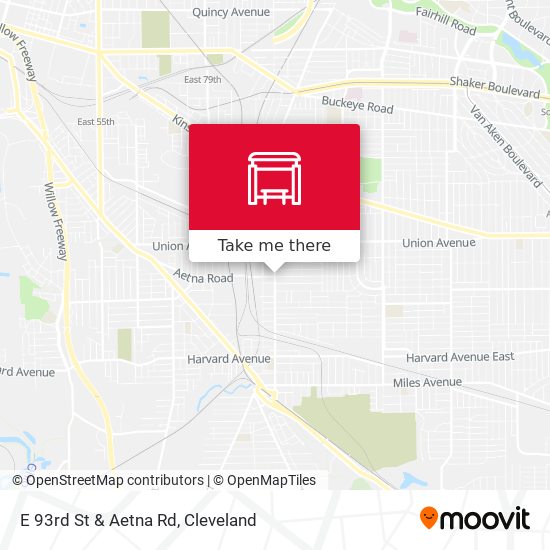 Mapa de E 93rd St & Aetna Rd