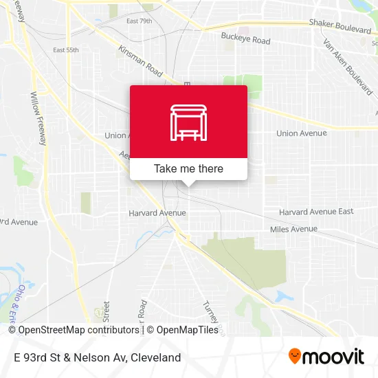 E 93rd St & Nelson Av map