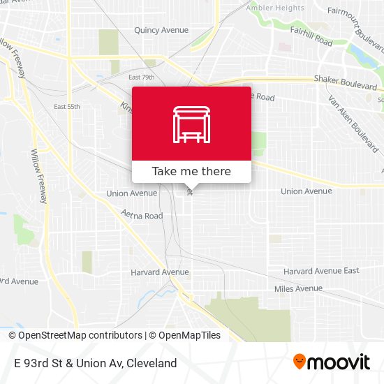 E 93rd St & Union Av map