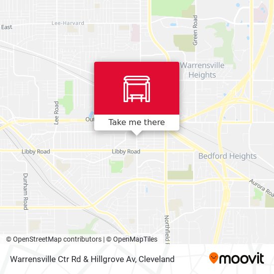 Mapa de Warrensville Ctr Rd & Hillgrove Av
